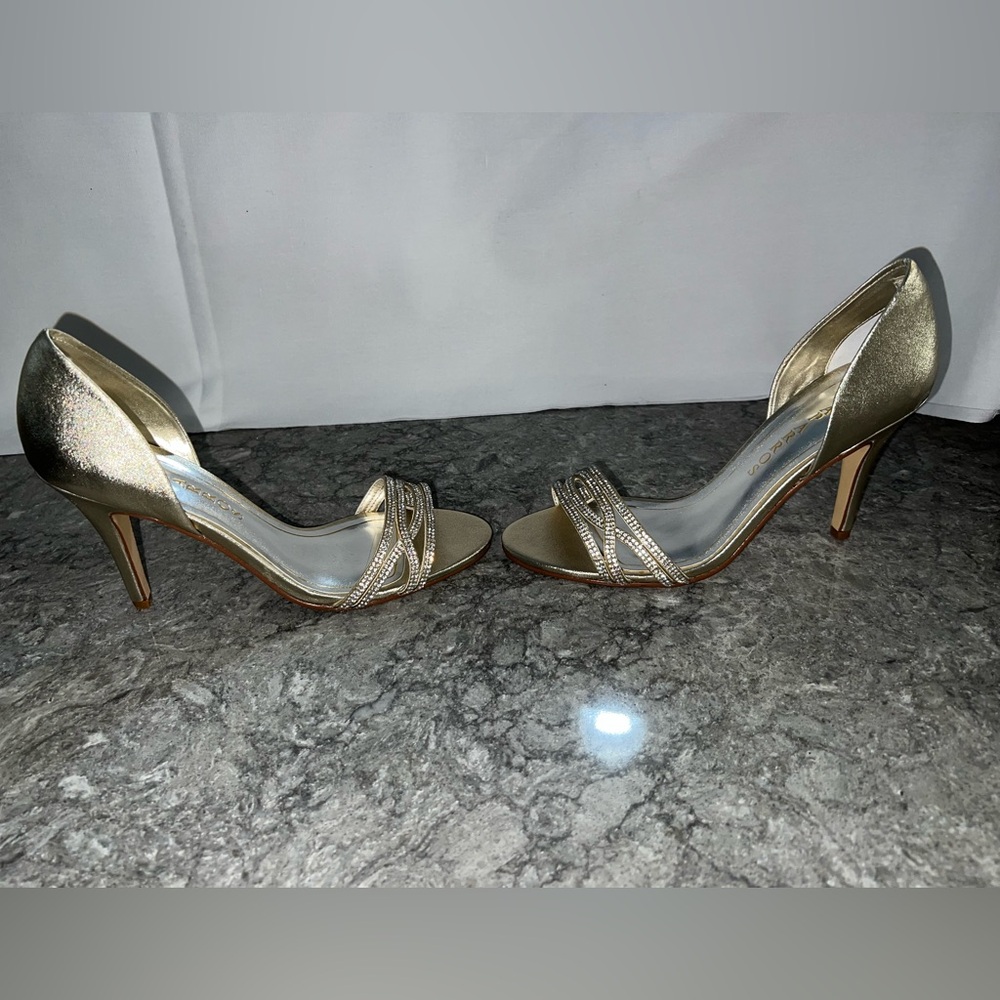 Caparros Gold / silver heels size 8 - Picture 7 of 11